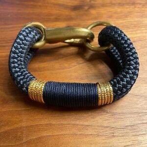 Navy/Gold Rope Bracelet